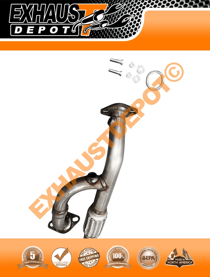 2007-2011 LEXUS ES350 3.5L DIRECT FIT FRONT FLEX YPIPE WITH CATALYTIC CONVERTER - Image 3 of 4