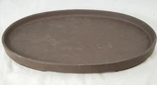 Japanese Yokkaichi Unglazed Suiban Tray for Bonsai, Suiseki Rock  10.25" to 18"