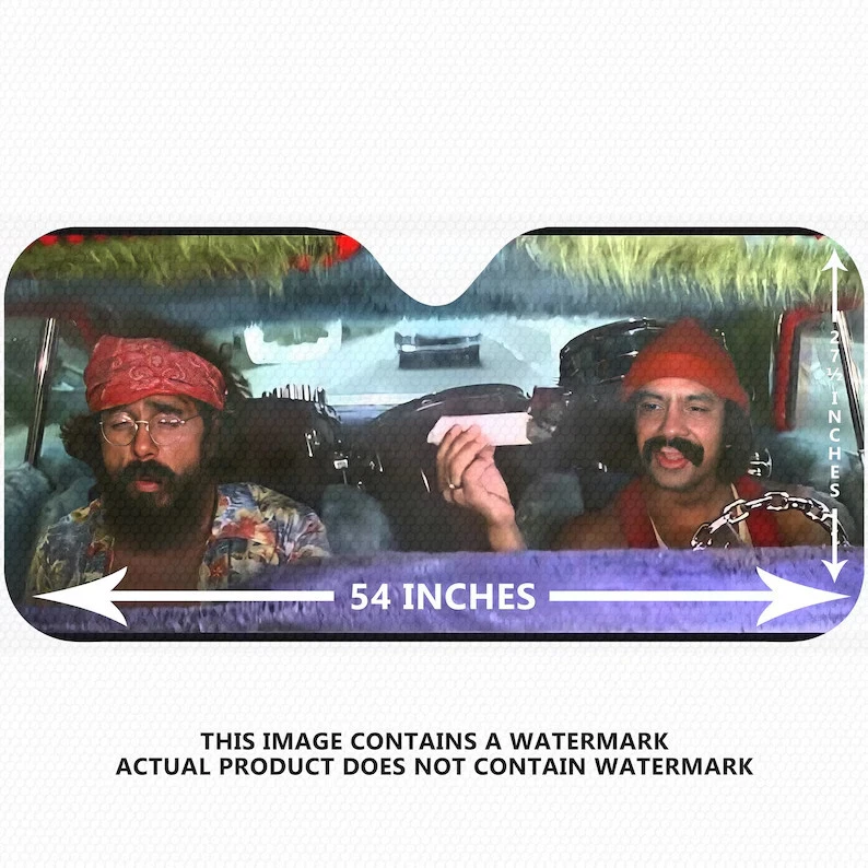 Cheech And Chong Painting Windshield Sun Shade