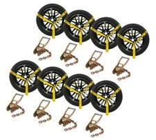 8 Pack Chain Ratchet 12 Lasso Straps Wrecker Tow Truck Auto Car Hauler T... 8 Pack Chain Ratchet 12 Lasso Straps Wrecker Tow Truck Auto Car Hauler T...