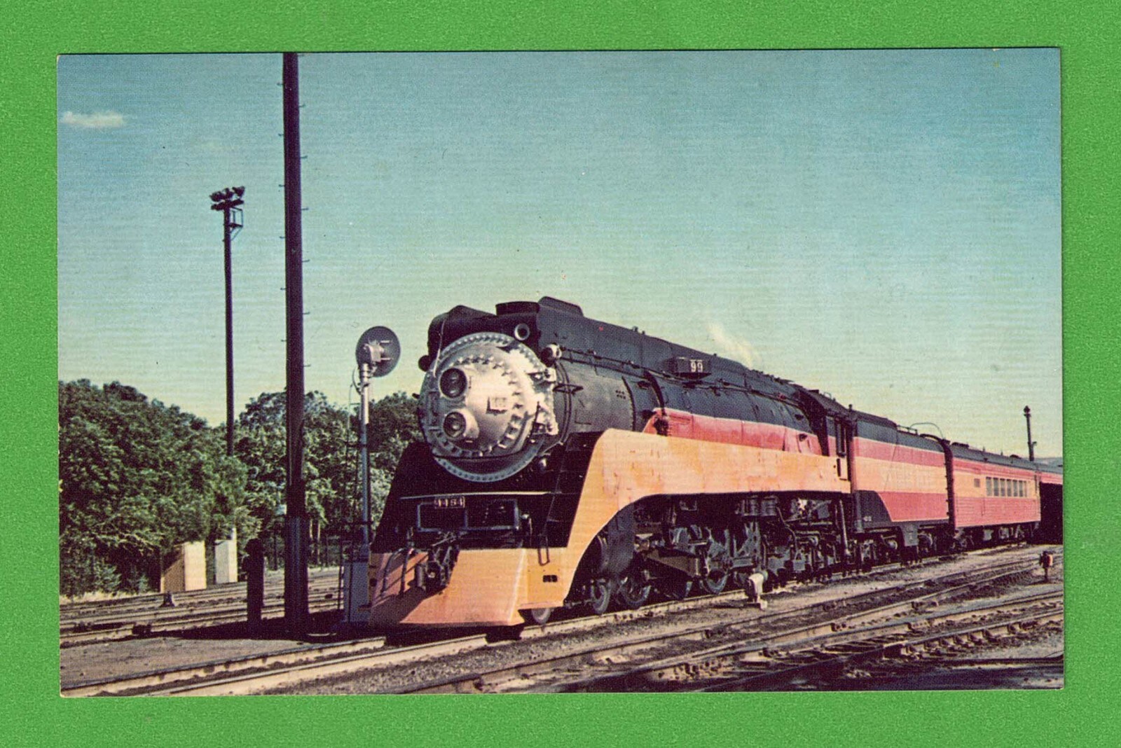 Train Locomotive Vintage Postcard Southern Pacific 4454 | eBay