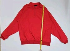 Vtg Zero Restrictions Quarter Zip Golf Jacket Men's Size Large Made In USA