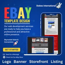 Custom 2025 eBay Storefront HTML listing template design