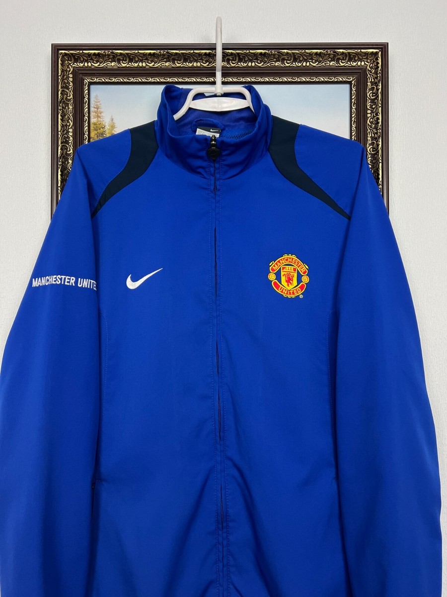 ウェア NIKE MANCHESTER UNITED Track Jacket 140 Manchester United Nike FOOTBALL SOCCER Zip TRACK Jacket BLUE