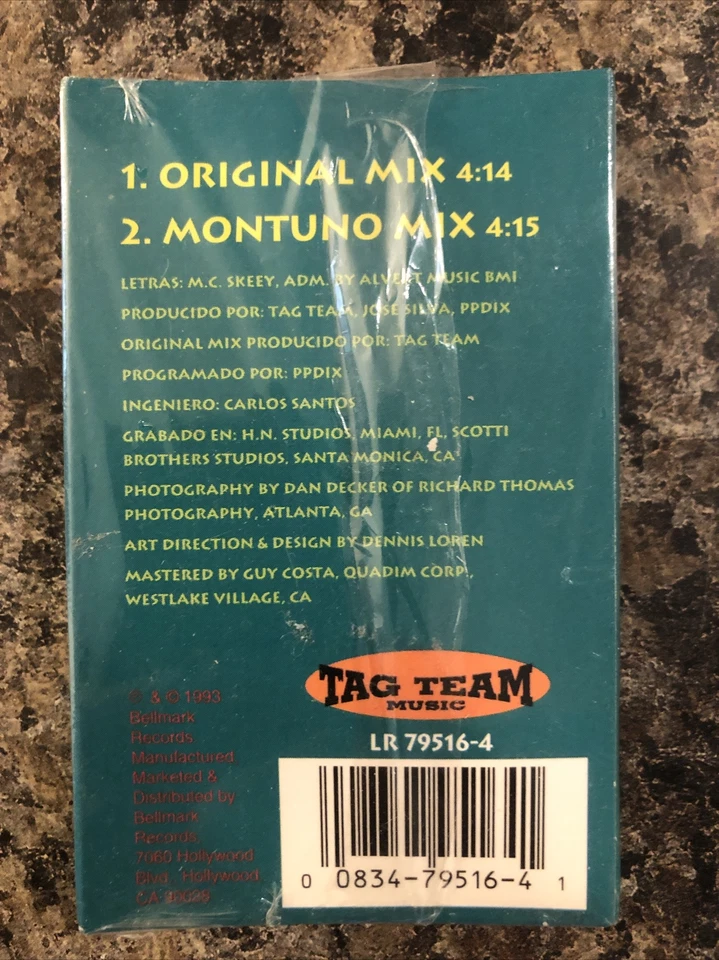 VTG Whoomp Si Lo Es (Espanol) Tag Team Cassette Tape Single 1992 hip hop classic - Image 2 of 2