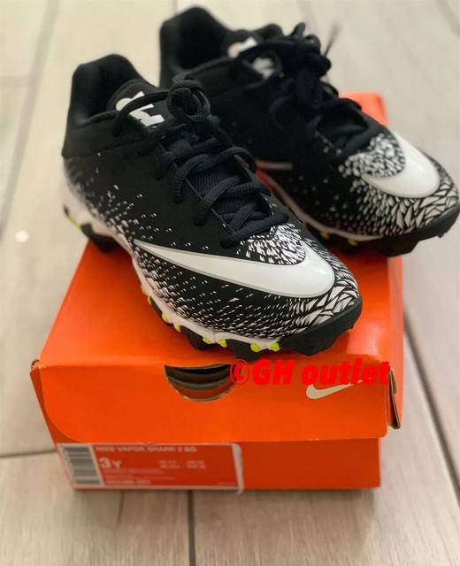 Youth Nike Vapor Shark 2 BG Baseball Spikes Youth SZ 3.0 VPR 833388-001 3Y for sale online