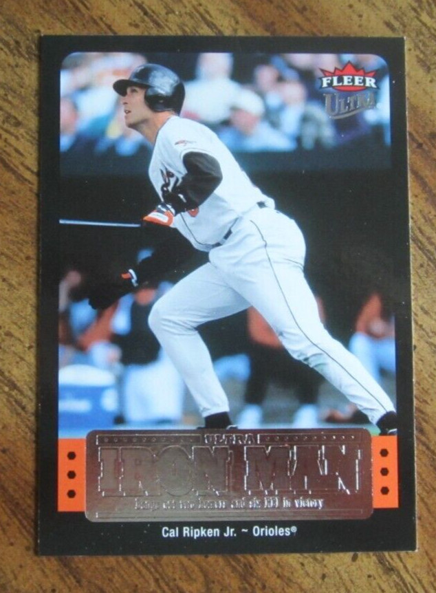 Cal Ripken Jr. 2007 Ultra Iron Man #17 INSERT Trading Card MLB Baseball Orioles
