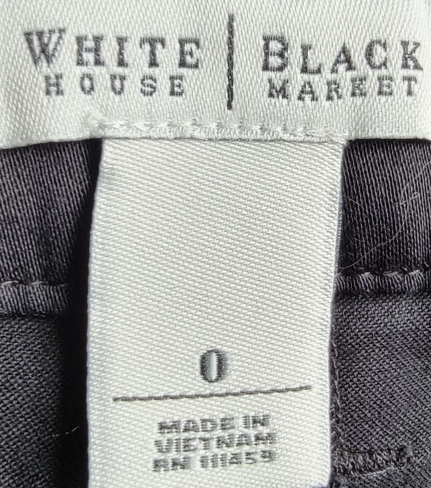Falda para mujer White House Black Market talla 0 negra Foto 2 de 4