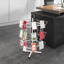3tier 24 Pocket 360�� Rotating Greeting Card Rack Retail Display Post Card Rack