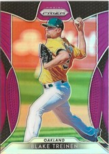 2019 Panini Prizm Blake Treinen #100 Purple Prizm SP