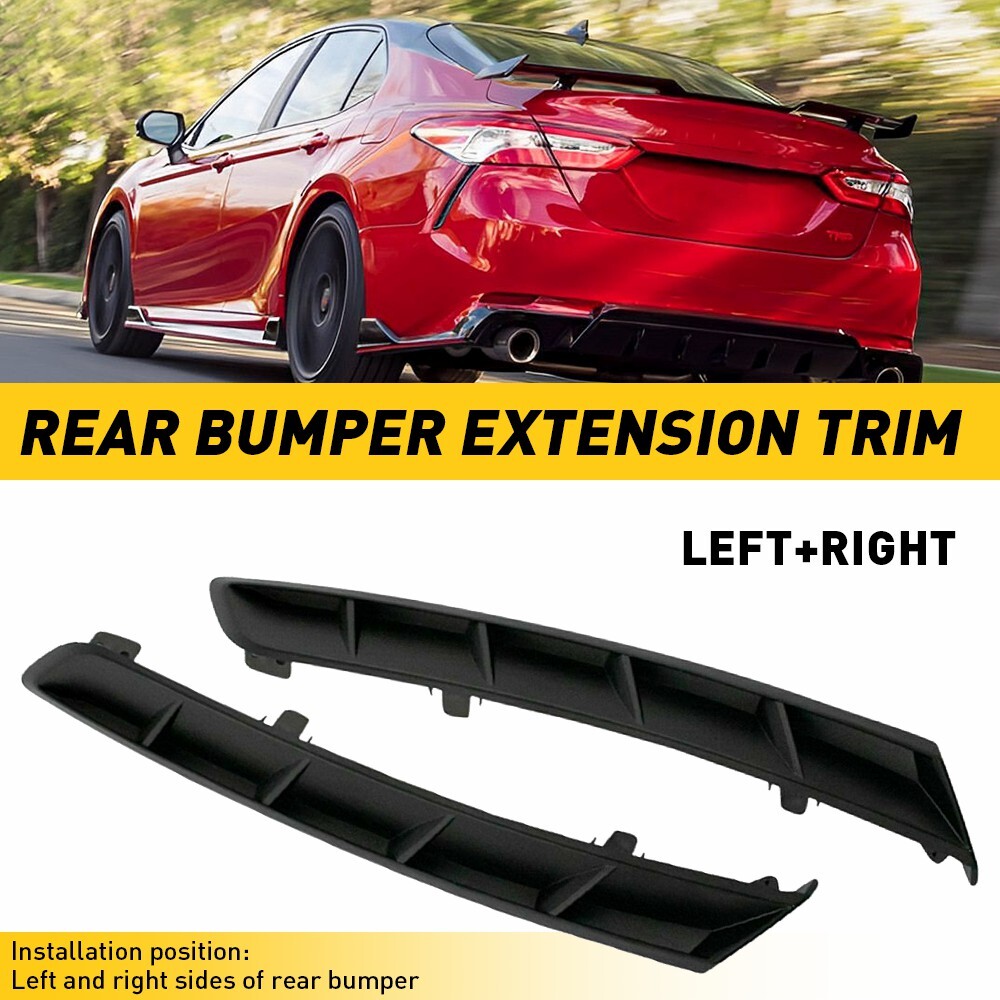 Rear Bumper Grille Molding Lower Trim Fit 2018-2022 Toyota Camry TO1138104 Black