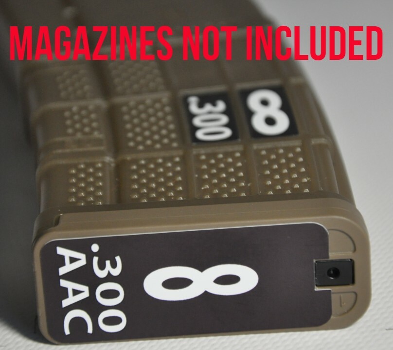 L Magazine Sticker .300 AAC MAG STICKERS fits LANCER L5AWM 30 ROUND MAGS WHITE 7-12 | eBay