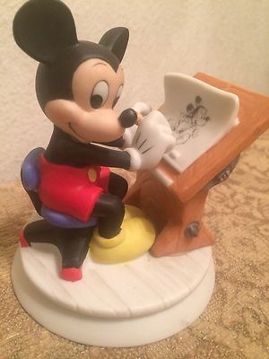 Vintage Mickey Mouse Sketch Artist Disney Figurine | eBay