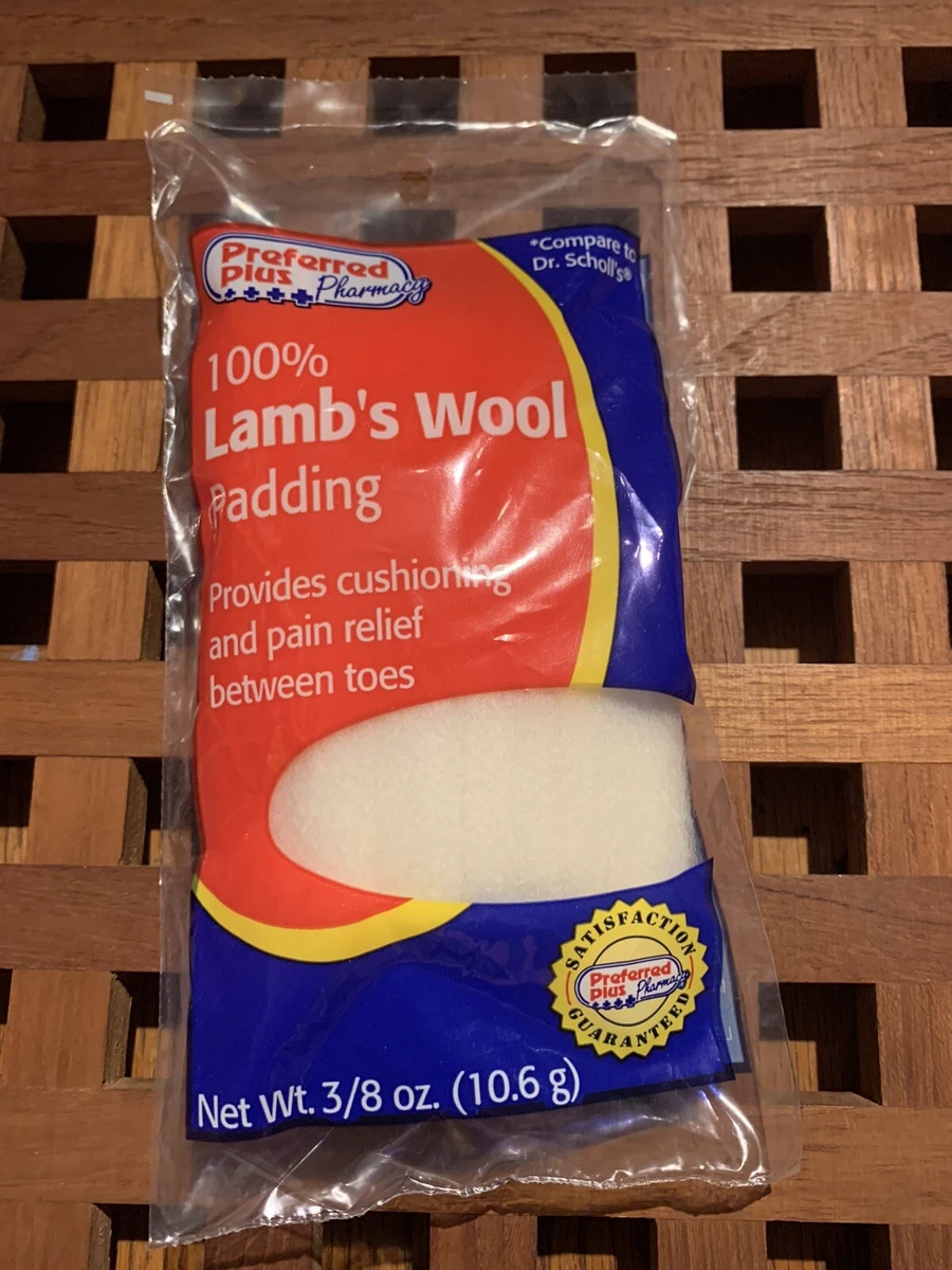 NOS PREFERRED PLUS PHARMACY (like Scholls) 100% LAMBS WOOL PADDING BETWEEN  TOES