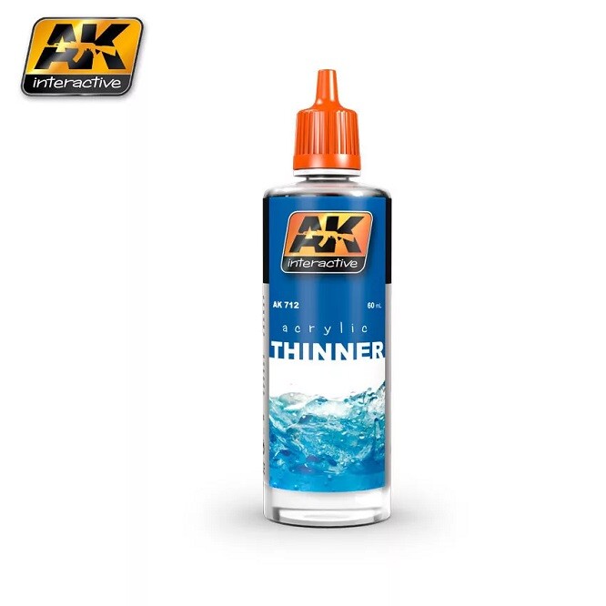 Ak Interactive AK712 - Acrylic Thinner 60 Ml - New