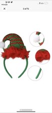 LED Flashing Light Up Glittering Christmas Headband Xmas Party Decorative Head