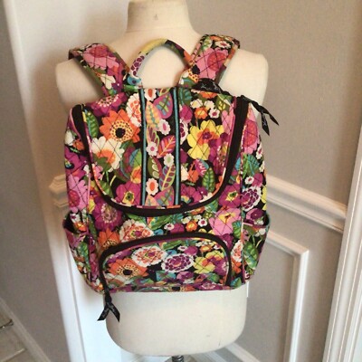Vera Bradley Backpack Va Va Bloom Multicolor Flower Medium