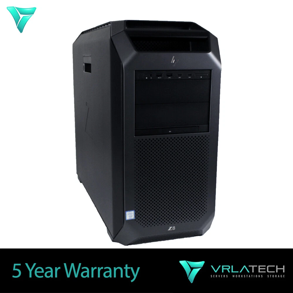 HP Z8 G4 Workstation 128GB RAM 2x Gold 6136 3x 4TB & 1x 200GB