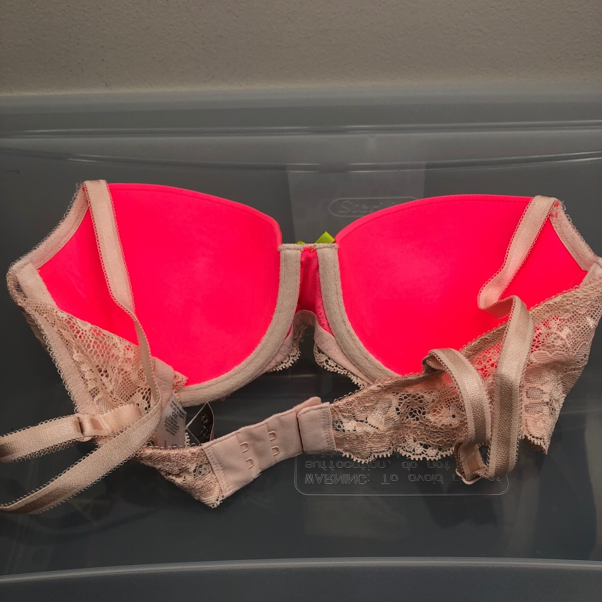 Victorias Secret Bra Size 32D Dream Angels Lined Pink