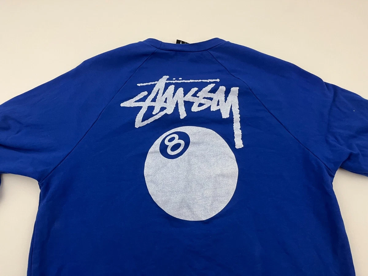Vintage Stussy 8 Ball Men's OG 80s 90s USA Made Size Large Long sleeve Sweater