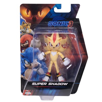 Sonic The Hedgehog 3 Movie Super Shadow 5'' Figure 2025 Toy Jakks Pacific NEW