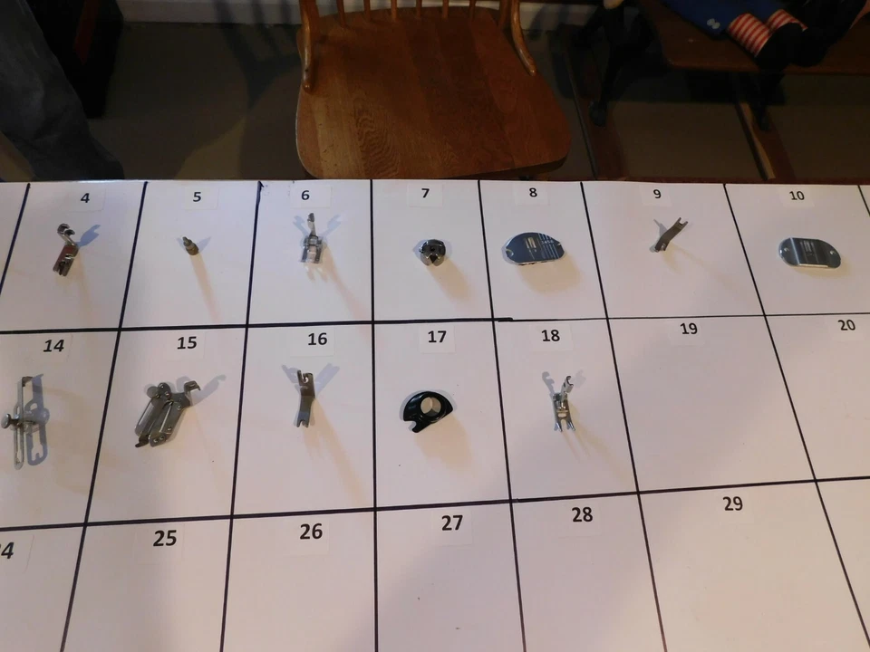 S1 Singer 复古缝纫机附件零件板线轴脚螺丝 + — 第 2/3 张图片