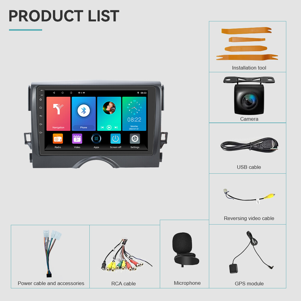 Android 13.0 For Toyota Reiz Mark X 2010-2020 Car Stereo