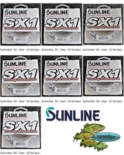 Sunline Braid SX1 Deep Green 125 Yard Spool Pick Any Pound Test Fishing Line
