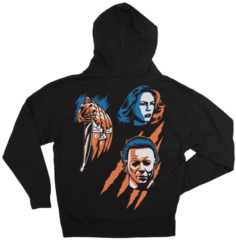 NEW Creepy Co. HALLOWEEN ICONS Zip Zipper Hoodie S SMALL Horror Movie Myers Film