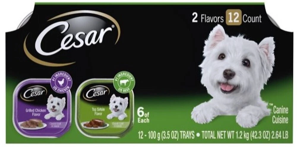 Cesar Classic Loaf Small Breed Adult Wet Dog Food Variety Pack 3.5