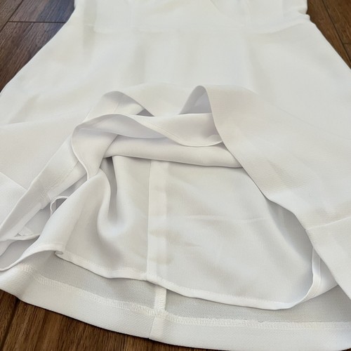 NWT BCBGeneration White Cocktail Surplice Cami Woven Mini Dress Size 10 - Picture 9 of 12