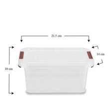 3 Contenitori Plastica Trasparente 15x6x3cm - Con Coperchio Per Perline E Oggetti Piccoli - Foto 3