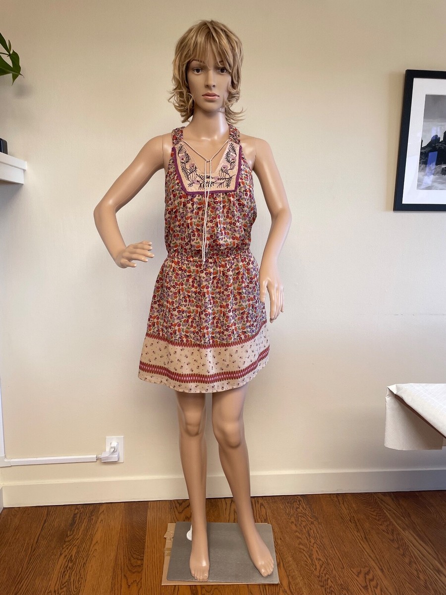 jessica simpson boho dress Jessica Simpson Pink Maxi Dress sz M NWT Floral Print Boho Resort Rayon  Tropical
