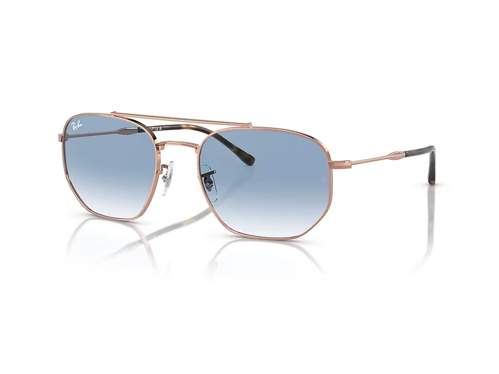 Ray-Ban Sunglasses RB3707 92023F rose gold blue Men Women | eBay display picture 1