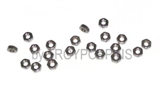 20-SS M3-0.5 HEX NUTS TYPE A2 3MM METRIC STAINLESS STEEL FASTENERS HARDWARE