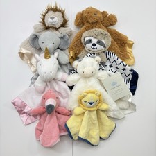 Cloud Island Plush Lovey LOT 8 Soft Security Blankets NEW  PRE-OWNED