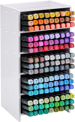 Marker Pen Organizer Holder, 5 Slots Art Marker Rack Craft Art Supply Storage, M