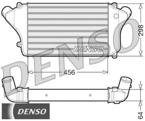 Denso DIT45004 LadeluftküHler LLK TurboküHler KüHler-image