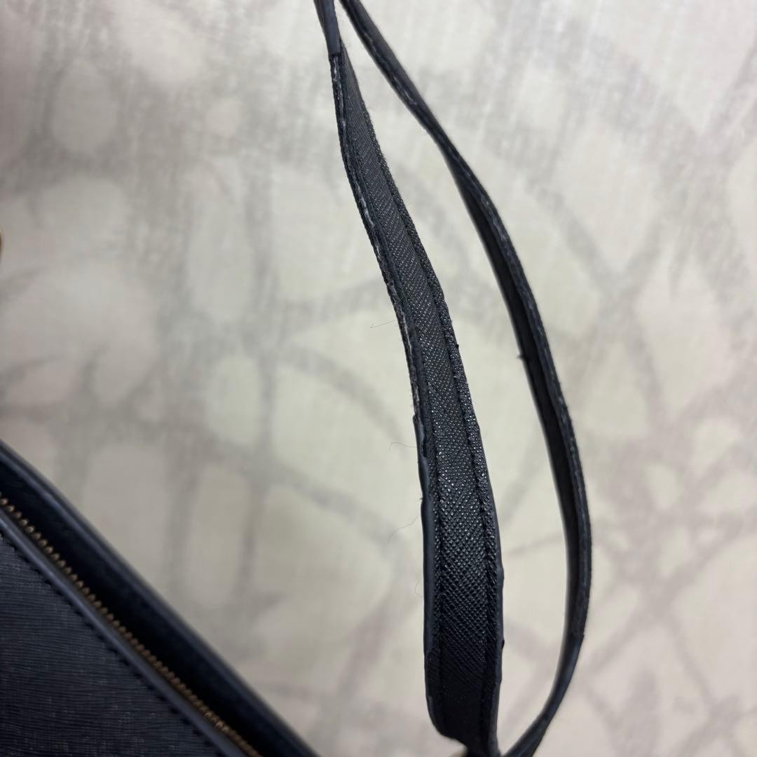 Tory Burch Tote Bag Shoulder Bag Leather Black Logo Women's From Japan thumbnail 10