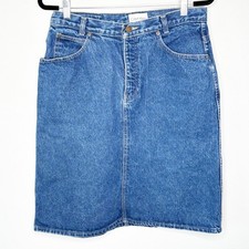 Vintage 90s Calvin Klein Jeans Co Denim Skirt Made in USA Womens 14 High Rise