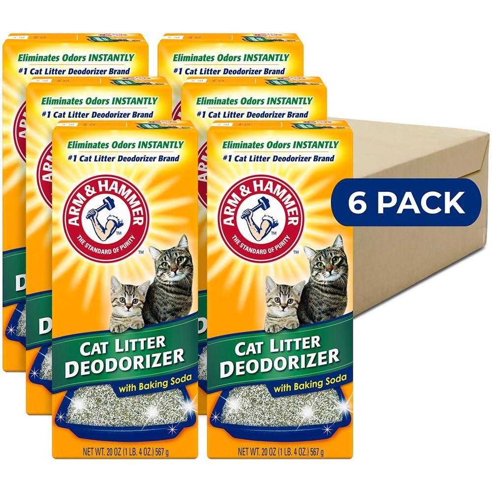 ARM & Hammer Cat Litter Deodorizer Double Duty, 20 oz, 6 Pac