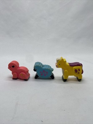 VTG 1973 Fisher Price Farm Animals Music Box Replacement Animals Pig Cow Sheep