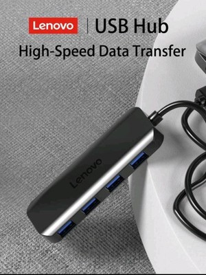 Lenovo 4 Port USB-A Hub USB 2.0 High Speed Datenübertragung, gleichzeitige Nutzung