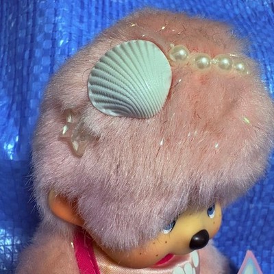 Rare Local Monchhichi Mie Limited Sekiguchi Pearl Shell Pink Local