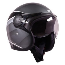 Royal Enfield MLG Jet Sonic Open FACE Helmet | Made Like A Gun- ISI & DOT Certif