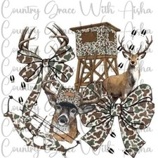 Sublimation Print Deer Hunting Bows Ready To Press Heat Transfer Ink Paper