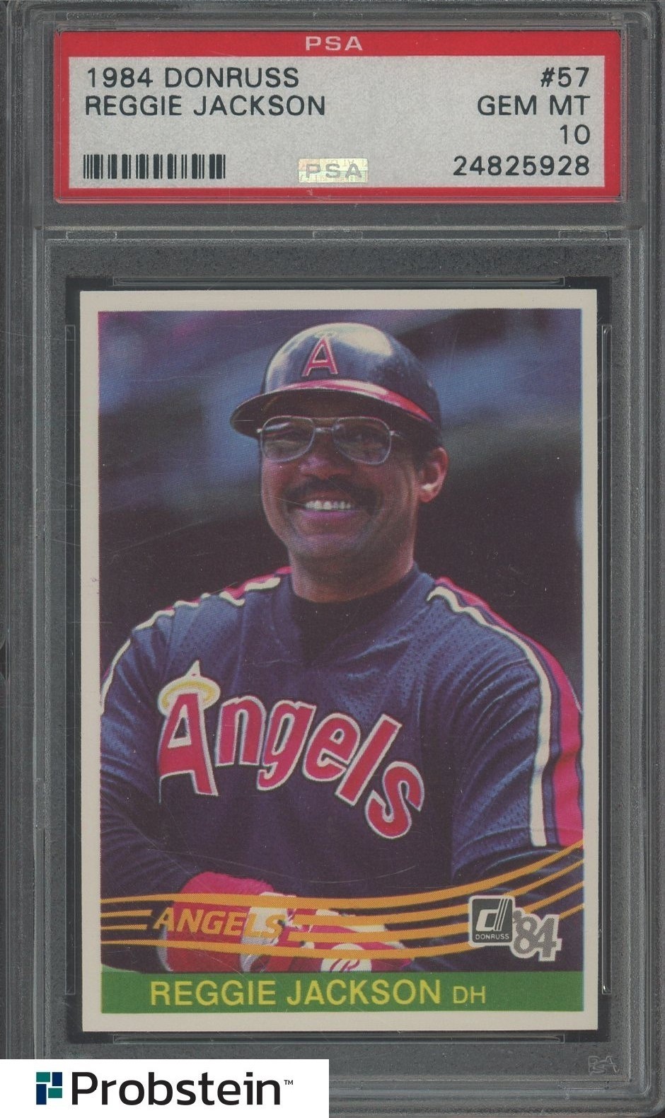 1984 Donruss #57 Reggie Jackson Angels HOF PSA 10 GEM MINT