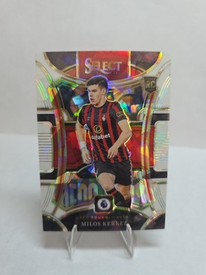 2023-24 Panini Select Premier League - Mezzanine Milos Kerkez #104 White Ice...