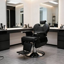 Heavy Duty Reclining Barber Chair Salon Shaving Tattoo Hairdresser Styling Chair