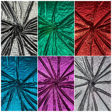 Metallic Crocodile Foil Spandex/Lycra Fabric Stretchy Shiny Dance Fancy Dress